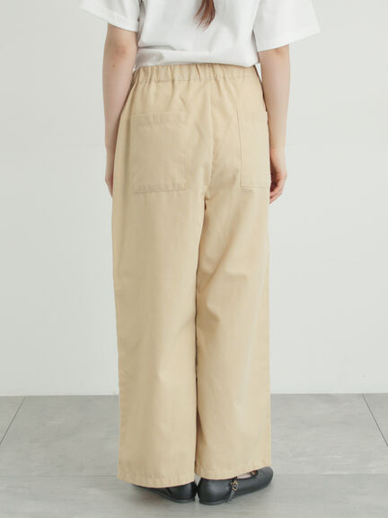 【イージーケア】イージーストレートパンツ（チャコールグレー/ブラック/ベージュ/カーキ）｜Samansa Mos2（サマンサ モスモス）通販