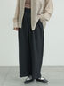 (セットアップ可)ストレートパンツ（ブラック）｜Samansa Mos2（サマンサ モスモス）通販