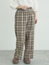 (セットアップ可)ストレートパンツ（ブラック/ベージュ/チェック）｜Samansa Mos2（サマンサ モスモス）通販