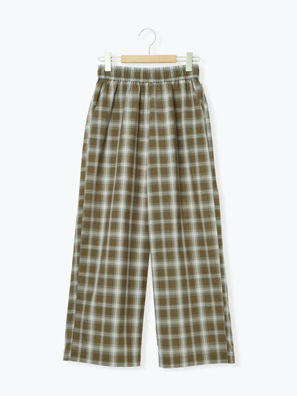 (セットアップ可)ストレートパンツ（ブラック/ベージュ/チェック）｜Samansa Mos2（サマンサ モスモス）通販