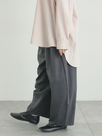 サイド深タックバレルパンツ（グレー/チャコールグレー/ベージュ）｜Samansa Mos2（サマンサ モスモス）通販