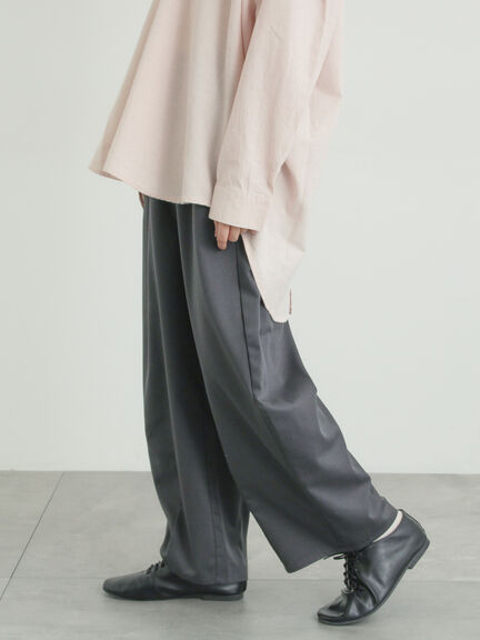 サイド深タックバレルパンツ（グレー/チャコールグレー/ベージュ）｜Samansa Mos2（サマンサ モスモス）通販