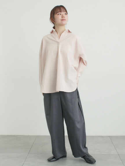 サイド深タックバレルパンツ（グレー/チャコールグレー/ベージュ）｜Samansa Mos2（サマンサ モスモス）通販