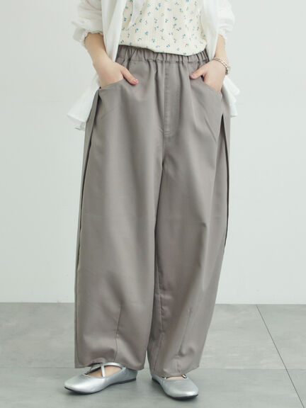 サイド深タックバレルパンツ（グレー/チャコールグレー/ベージュ）｜Samansa Mos2（サマンサ モスモス）通販