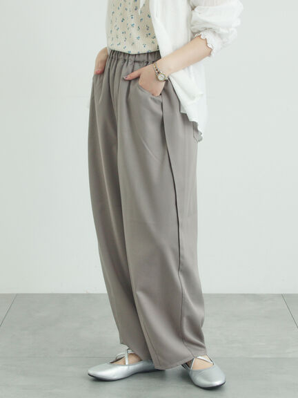 サイド深タックバレルパンツ（グレー/チャコールグレー/ベージュ）｜Samansa Mos2（サマンサ モスモス）通販