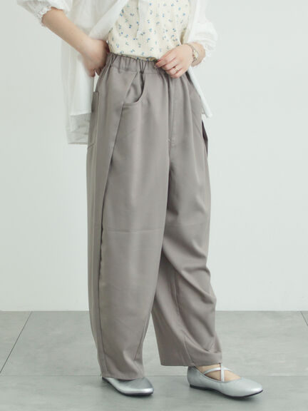 サイド深タックバレルパンツ（グレー/チャコールグレー/ベージュ）｜Samansa Mos2（サマンサ モスモス）通販