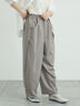 サイド深タックバレルパンツ（グレー/チャコールグレー/ベージュ）｜Samansa Mos2（サマンサ モスモス）通販