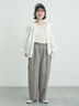 サイド深タックバレルパンツ（グレー/チャコールグレー/ベージュ）｜Samansa Mos2（サマンサ モスモス）通販