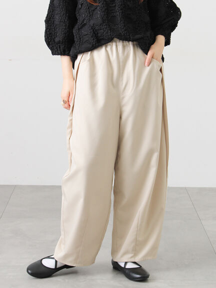 サイド深タックバレルパンツ（グレー/チャコールグレー/ベージュ）｜Samansa Mos2（サマンサ モスモス）通販
