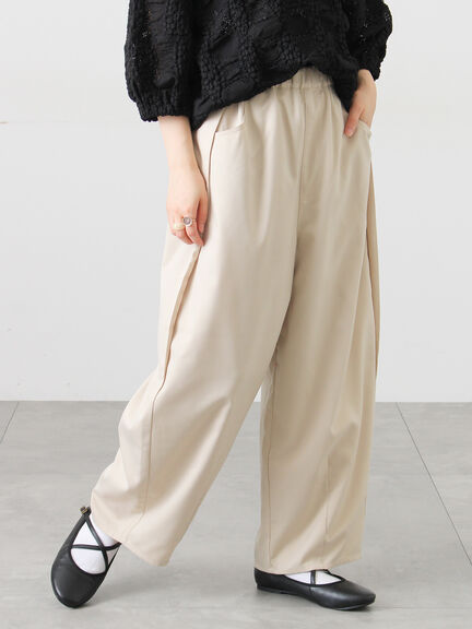 サイド深タックバレルパンツ（グレー/チャコールグレー/ベージュ）｜Samansa Mos2（サマンサ モスモス）通販