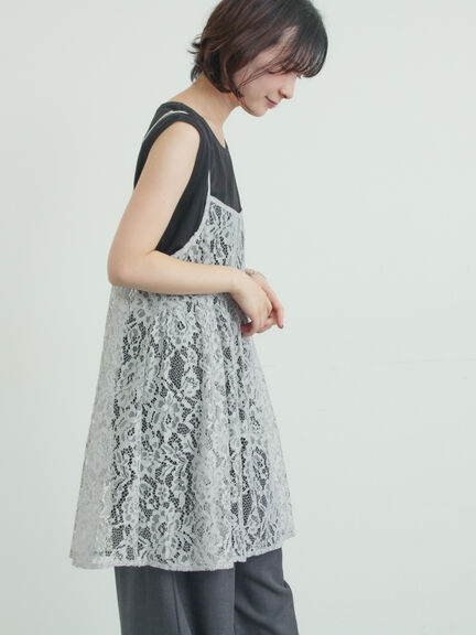 前後2WAYレースキャミソール（オフホワイト/グレー/ブラック）｜Samansa Mos2（サマンサ モスモス）通販