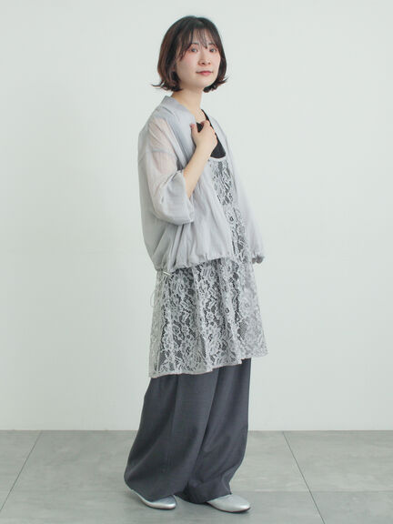 前後2WAYレースキャミソール（オフホワイト/グレー/ブラック）｜Samansa Mos2（サマンサ モスモス）通販
