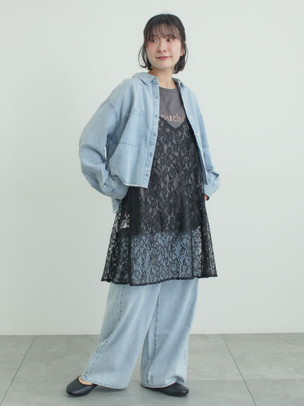 前後2WAYレースキャミソール（オフホワイト/グレー/ブラック）｜Samansa Mos2（サマンサ モスモス）通販