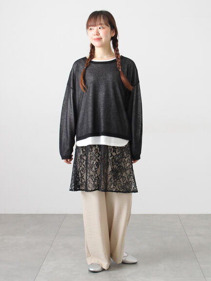 前後2WAYレースキャミソール（オフホワイト/グレー/ブラック）｜Samansa Mos2（サマンサ モスモス）通販