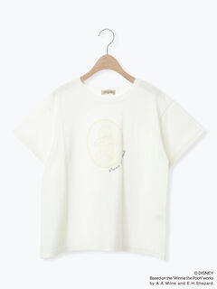 セール】 【Disney】くまのプーさんレースモチーフTシャツ（オフ