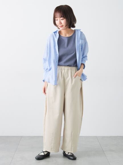 柄アソートシアーシャツ（グレー/ベージュ/ブラウン/サックスブルー/パープル）｜Samansa Mos2（サマンサ モスモス）通販