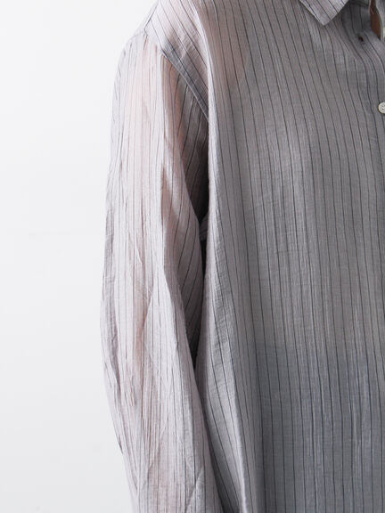 柄アソートシアーシャツ（グレー/ベージュ/ブラウン/サックスブルー/パープル）｜Samansa Mos2（サマンサ モスモス）通販