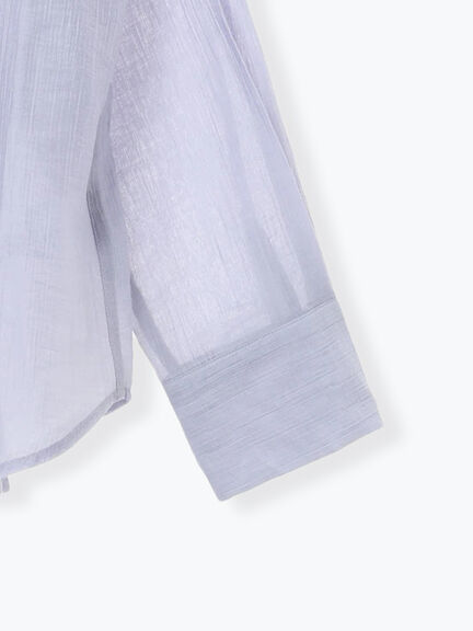 柄アソートシアーシャツ（グレー/ベージュ/ブラウン/サックスブルー/パープル）｜Samansa Mos2（サマンサ モスモス）通販