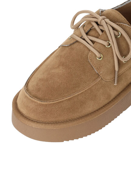 プラットフォームデッキシューズ（ベージュ/モカ）｜Samansa Mos2（サマンサ モスモス）通販