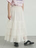 2WAYチュールティアードスカート（オフホワイト/ブラック/ピンク）｜Samansa Mos2（サマンサ モスモス）通販
