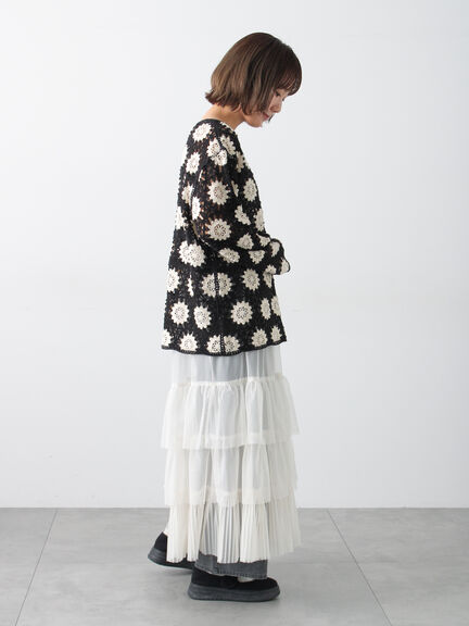 2WAYチュールティアードスカート（オフホワイト/ブラック/ピンク）｜Samansa Mos2（サマンサ モスモス）通販