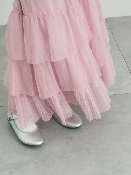 2WAYチュールティアードスカート（オフホワイト/ブラック/ピンク）｜Samansa Mos2（サマンサ モスモス）通販