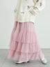 2WAYチュールティアードスカート（オフホワイト/ブラック/ピンク）｜Samansa Mos2（サマンサ モスモス）通販