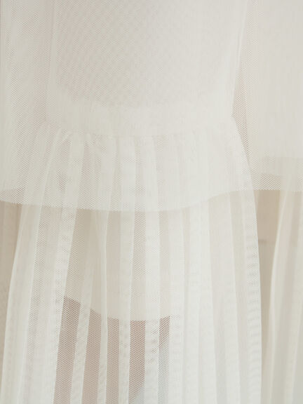 2WAYチュールティアードスカート（オフホワイト/ブラック/ピンク）｜Samansa Mos2（サマンサ モスモス）通販