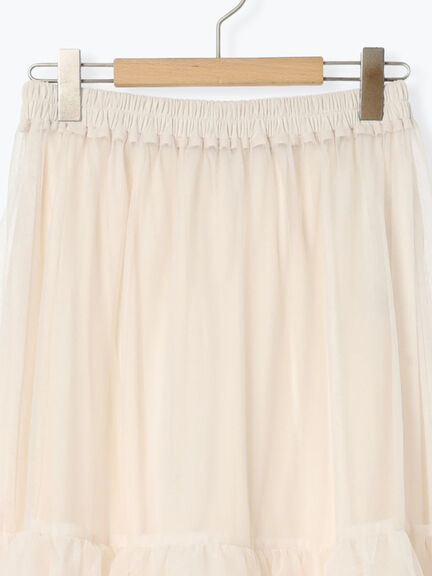 2WAYチュールティアードスカート（オフホワイト/ブラック/ピンク）｜Samansa Mos2（サマンサ モスモス）通販