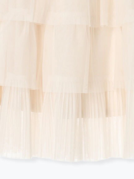 2WAYチュールティアードスカート（オフホワイト/ブラック/ピンク）｜Samansa Mos2（サマンサ モスモス）通販