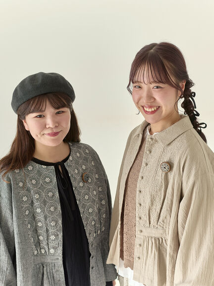 セール】 【Cross×Staff】ブローチ付シャツジャケット