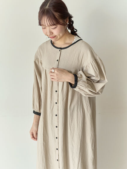 【Cross×Staff】前後2WAYワンピース（ブラック/ベージュ/ストライプ/ギンガムチェック）｜Samansa Mos2（サマンサ モスモス）通販