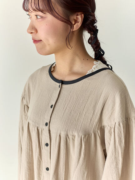 【Cross×Staff】前後2WAYワンピース（ブラック/ベージュ/ストライプ/ギンガムチェック）｜Samansa Mos2（サマンサ モスモス）通販