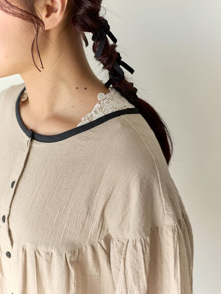 【Cross×Staff】前後2WAYワンピース（ブラック/ベージュ/ストライプ/ギンガムチェック）｜Samansa Mos2（サマンサ モスモス）通販