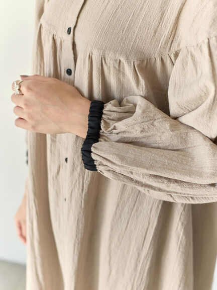 【Cross×Staff】前後2WAYワンピース（ブラック/ベージュ/ストライプ/ギンガムチェック）｜Samansa Mos2（サマンサ モスモス）通販