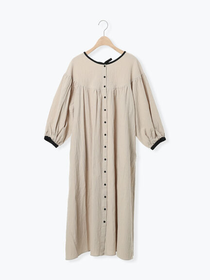 【Cross×Staff】前後2WAYワンピース（ブラック/ベージュ/ストライプ/ギンガムチェック）｜Samansa Mos2（サマンサ モスモス）通販