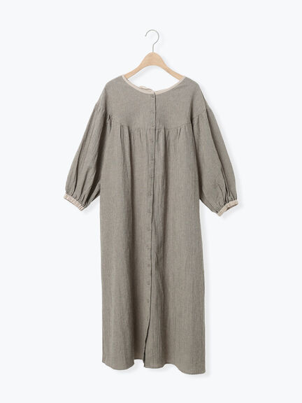 【Cross×Staff】前後2WAYワンピース（ブラック/ベージュ/ストライプ/ギンガムチェック）｜Samansa Mos2（サマンサ モスモス）通販