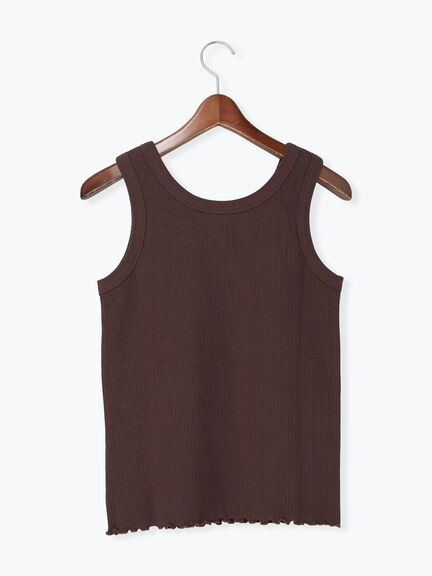 前後2WAYヘンリーテレコタンクトップ（オフホワイト/ブラック/ダークブラウン）｜Samansa Mos2（サマンサ モスモス）通販