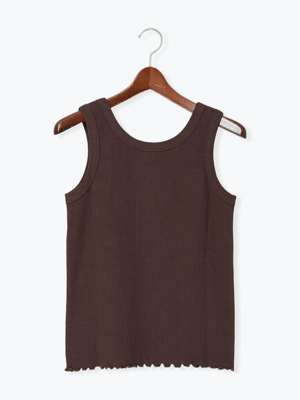 前後2WAYヘンリーテレコタンクトップ（オフホワイト/ブラック/ダークブラウン）｜Samansa Mos2（サマンサ モスモス）通販