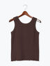 前後2WAYヘンリーテレコタンクトップ（オフホワイト/ブラック/ダークブラウン）｜Samansa Mos2（サマンサ モスモス）通販