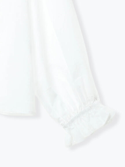 【Cross×Staff】レース襟付きブラウス（オフホワイト/チャコールグレー/グレージュ）｜Samansa Mos2（サマンサ モスモス）通販