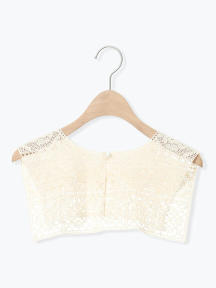 【Cross×Staff】レース襟付きブラウス（オフホワイト/チャコールグレー/グレージュ）｜Samansa Mos2（サマンサ モスモス）通販