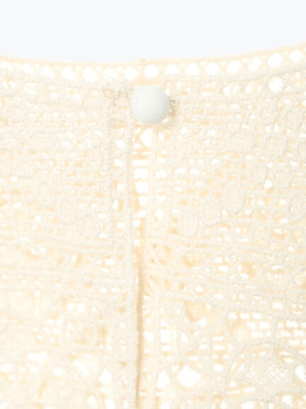 【Cross×Staff】レース襟付きブラウス（オフホワイト/チャコールグレー/グレージュ）｜Samansa Mos2（サマンサ モスモス）通販