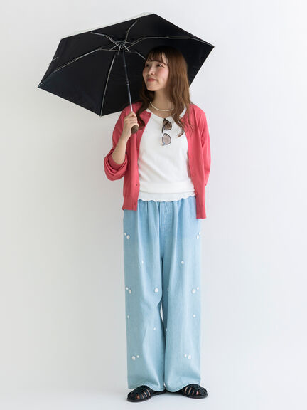 【Wpc.×Samansa Mos2】コンパクト日傘（ホワイト/ブラック/ブラウン）｜Samansa Mos2（サマンサ モスモス）通販