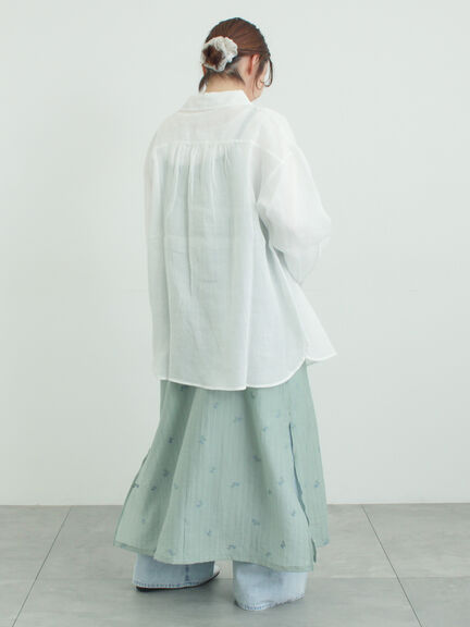 シアー楊柳刺繍キャミソールワンピース（オフホワイト/ブラック/ミント）｜Samansa Mos2（サマンサ モスモス）通販