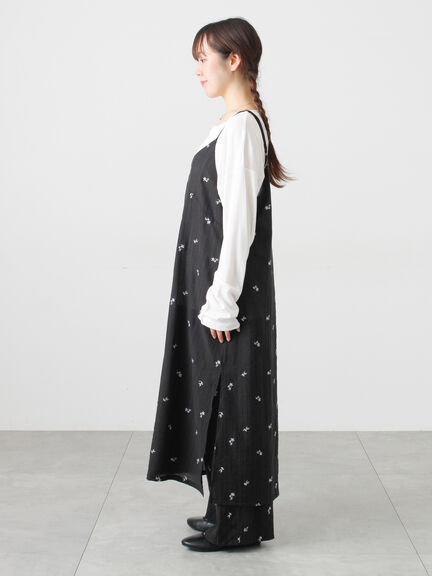 シアー楊柳刺繍キャミソールワンピース（オフホワイト/ブラック/ミント）｜Samansa Mos2（サマンサ モスモス）通販