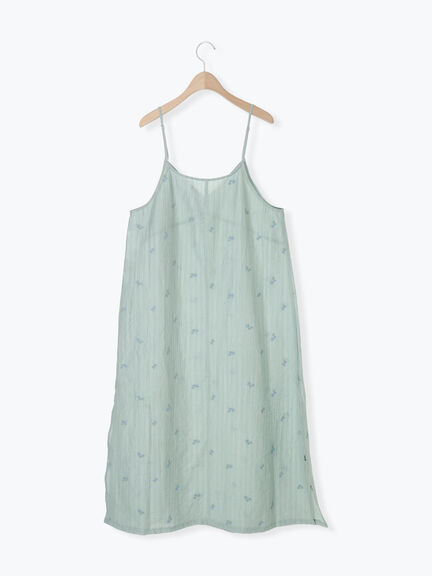 シアー楊柳刺繍キャミソールワンピース（オフホワイト/ブラック/ミント）｜Samansa Mos2（サマンサ モスモス）通販
