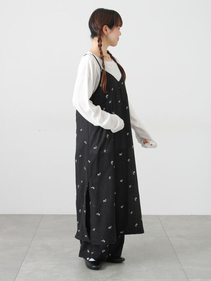 シアー楊柳刺繍イージーパンツ（オフホワイト/ブラック/ミント）｜Samansa Mos2（サマンサ モスモス）通販