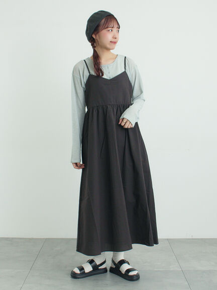 バックリボンキャミワンピース（ブラック/ブラウン/サックスブルー）｜Samansa Mos2（サマンサ モスモス）通販