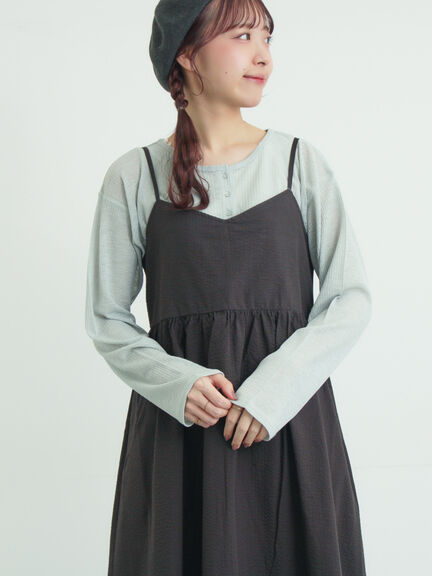 バックリボンキャミワンピース（ブラック/ブラウン/サックスブルー）｜Samansa Mos2（サマンサ モスモス）通販